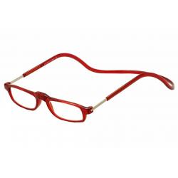 Clic Reader Eyeglasses City Readers Full Rim Magnetic Reading Glasses - Red - Power +2.00