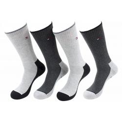Tommy Hilfiger Men's 4 Pairs Cushion Sole Crew Socks Sz: 7 12 (One Size) - Black - 7 12 (One Size)