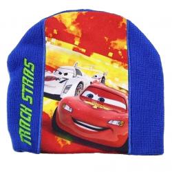 Disney Pixar's Cars 2 Boy's Track Stars Beanie Hat & Gloves Set Sz 4 7 - Blue - 4 7