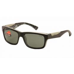 Bolle Men's Jude Rectangle Sunglasses - Matte Black/Polarized Grey - Lens 57 Bridge 16 Temple 135mm