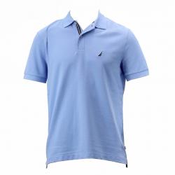 Nautica Men's Anchor Performance Deck Solid Short Sleeve Polo Shirt - Noon Blue - X Large