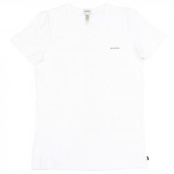 Diesel Men's The Essential Michael V Neck Short Sleeve T Shirt - White - Small
