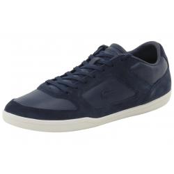 Lacoste Men's Court Minimal 316 1 Fashion Suede/Leather Sneakers Shoes - Blue - 13 D(M) US