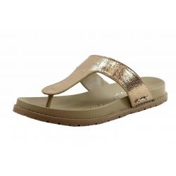 Donna Karan DKNY Women's Shawna Fashion Flip Flops Sandals Shoes - Gold - 6