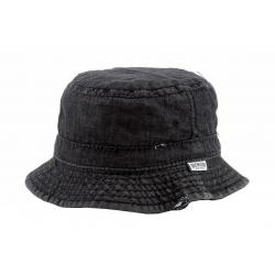 True Religion Men's Distressed Denim Reversible Bucket Hat - Black - Small/Medium
