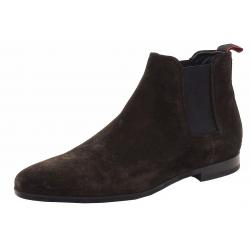 Hugo Boss Men's Pariss_Cheb_sd Suede Leather Ankle Chelsea Boots Shoes - Brown - 13 D(M) US