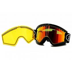 Electric EGV EG1313 Snow Goggles - Gloss Black/Bronze Red Chrome - One Size