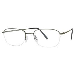 Aristar By Charmant Men's Eyeglasses AR6724 AR/6724 Half Rim Optical Frame - Green - Lens 52 Bridge 18 Temple 140mm