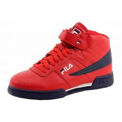 Fila Men's F 13V High Top Basketball Sneakers Shoes - Red - 10 D(M) US
