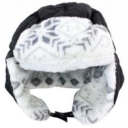 Woolrich Reversible Quilted/Fleece Winter Aviator Hat - Black - Small/Medium