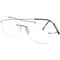 Silhouette Eyeglasses Titan Minimal Art Pulse Chassis 5490 Rimless Optical Frame - Beige - Bridge 17 Temple 150mm