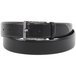 Hugo Boss Men's C Gorizy Embossed Genuine Leather Dressy Belt - Black - 38
