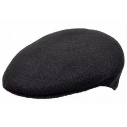 Kangol Men's Bermuda 504 Flat Cap Hat - Black - Large