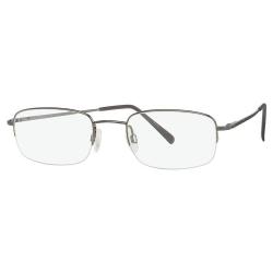 Aristar By Charmant Men's Eyeglasses AR6752 AR/6752 Half Rim Optical Frame - Grey - Lens 52 Bridge 18 Temple 145mm