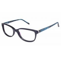 Elle Women's Eyeglasses EL13349 EL/13349 Full Rim Optical Frame - Blue - Lens 52 Bridge 16 Temple 135mm