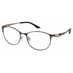 Charmant Perfect Comfort Eyeglasses TI/10607 Titanium Full Rim Optical Frame - Black - Lens 52 Bridge 16 Temple 135mm