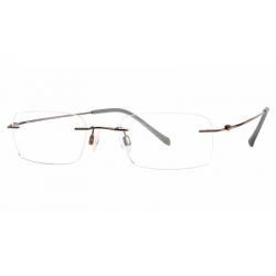 Charmant Men's Eyeglasses TI8333E TI/8333E Rimless Optical Frame - Brown - Lens 49 Bridge 19 Temple 140mm