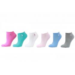 Polo Ralph Lauren Women's 6 Pack Classic Sport Socks Sz: 9 11 Fits 4 10 - Blue - 9 11 Fits Shoe 4 10