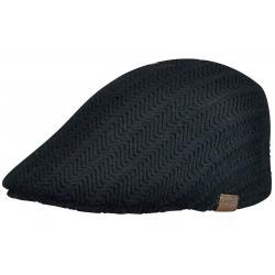 Kangol Men's Herringbone Rib 507 Cap Fashion Flat Hat - Black - Small