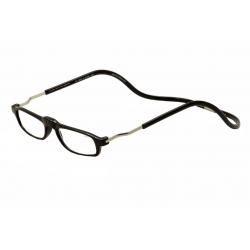 Clic Reader Eyeglasses Executive Full Rim Magnetic Reading Glasses - Black - Adjustable