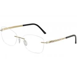 Silhouette Eyeglasses Titan Accent Flora Edition Chassis 4548 Optical Frame - White - Bridge 17 Temple 130mm