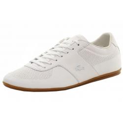 Lacoste Men's Turnier 116 1 Metal Alligator Logo Sneakers Shoes - White - 8