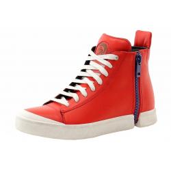 Diesel Men's S Nentish Zip Around High Top Sneakers Shoes - Red - 12