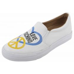 Love Moschino Women's Slip On Fashion Sneakers Shoes - White - 9 B(M) US/39 M EU