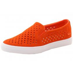 Lacoste Women's Gazon 216 Fashion Slip On Sneakers Shoes - Orange - 6 B(M) US