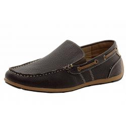GBX Men's Ludlam Fashion Slip On Driving Loafers Shoes - Brown - 13