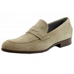Hugo Boss Men's Bront S Fashion Suede Loafer Shoes - Beige - 10.5