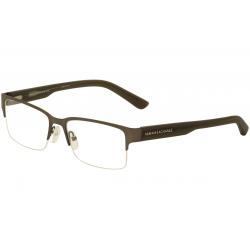 Armani Exchange Men's Eyeglasses AX1014 AX/1014 Half Rim Optical Frame - Grey - Lens 53 Bridge 17 Temple 145mm