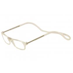 Clic Reader Eyeglasses Original Full Rim Magnetic Reading Glasses - Clear - Adjustable