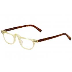 John Varvatos Men's Eyeglasses V804 Full Rim Reading Glasses - Yellow Crystal - Strength: +1.50