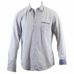 Hugo Boss Slim Fit Renato Grey Kent Collar Shirt 50219170 - Grey - Small