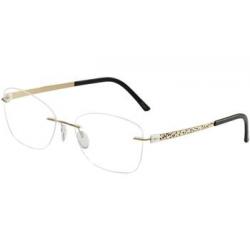 Silhouette Eyeglasses Titan Accent Flora Edition Chassis 4548 Optical Frame - White - Bridge 19 Temple 135mm