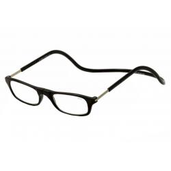 Clic Reader Eyeglasses Original Full Rim Magnetic Reading Glasses - Black - Adjustable