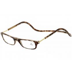 Clic Reader Eyeglasses Original Full Rim Magnetic Reading Glasses - Tortoise - Adjustable
