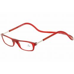 Clic Reader Eyeglasses Original Full Rim Magnetic Reading Glasses - Red - Adjustable