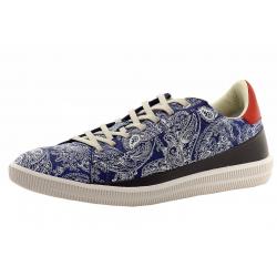Diesel Men's S Naptik Sneakers Shoes - Mazarine Blue/Firey Red Paisley - 8.5