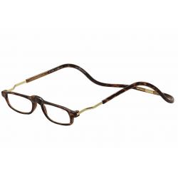 Clic Reader Eyeglasses Original XXL Expandable Magnetic Reading Glasses Frame - Tortoise/Gold - Adjustable