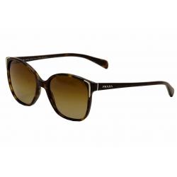 Prada Women's SPR01O SPR/01O Fashion Sunglasses - Havana/Gold   2AU 6E1 - Lens 55 Bridge 17 B 47.6 ED 60.6 Temple 140