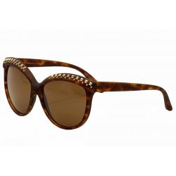 Italia Independent Women's I Lux 0092R Fashion Cat Eye Sunglasses - Brown - Lens 58 Bridge 20 Temple 140mm