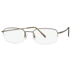 Aristar By Charmant Men's Eyeglasses AR6752 AR/6752 Half Rim Optical Frame - Brown   535 - Lens 52 Bridge 18 Temple 145mm