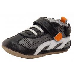 Robeez Mini Shoez Infant Boy's Runner Fashion Sneakers Shoes - Black - 6 9 Months Infant