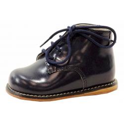 Josmo Infant First Walker Fashion Lace Up Oxfords Shoes - Black - 3 M US Infant