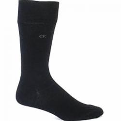 Calvin Klein Men's 3 Pack Socks Black A91219 Cotton Blend - Black - Size: 7 12