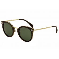 Celine Women's CL 41373S CL/41373/S Fashion Sunglasses - Dark Havana/Gold/Grey Green   ANT/85 - Lens 48 Bridge 26 Temple 140mm
