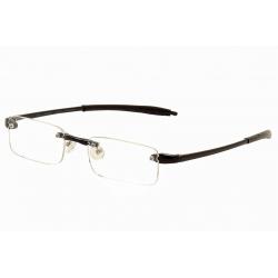 VisuaLites Eyeglasses Vis1 Rimless Reading Glasses - Black - +2.50
