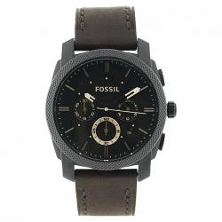 FOSSIL WATCH FS4656 Brown Leather Crocodile Analog with Black Dial